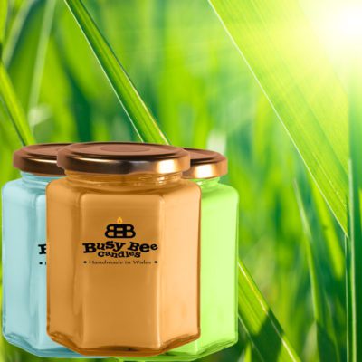 Green Green Grass (Glaswellt Gwyrdd Gwyrdd) Large Candle