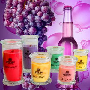 Grape Bubbles Large Elegance Scented Candle