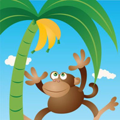 Monkey Business Large Candle