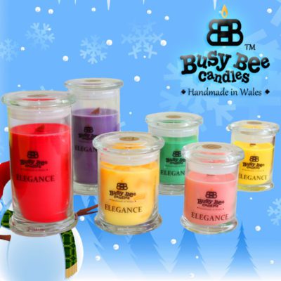 Snow Flakes Small Elegance Candle