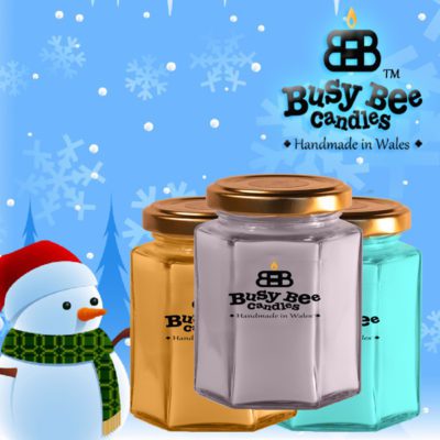 Snow Flakes Medium Candle