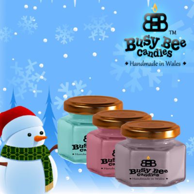 Snow Flakes Small Candle